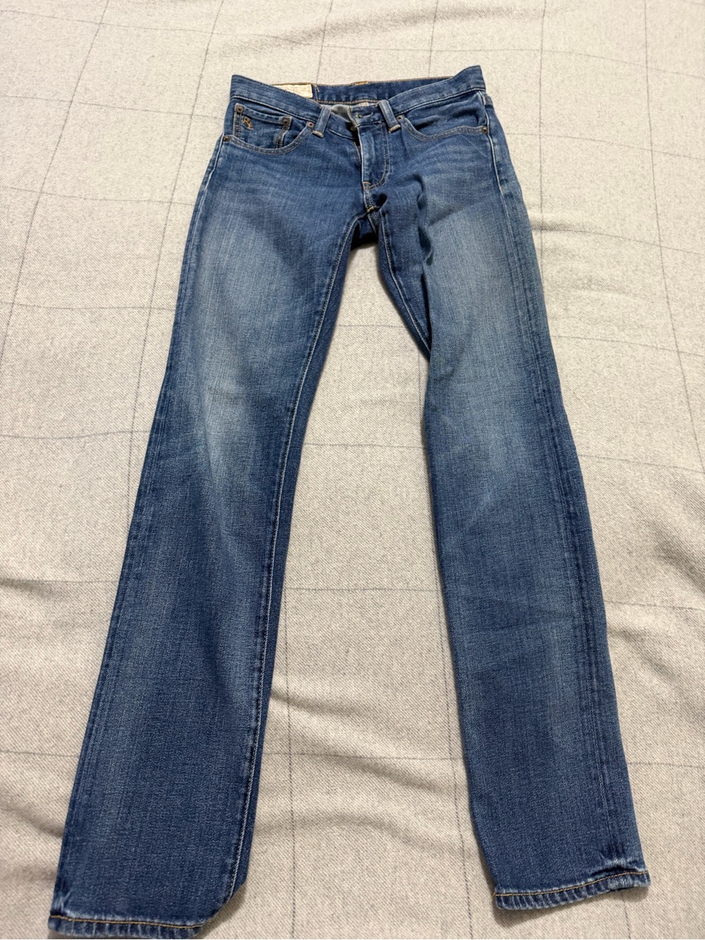 Ralph Lauren Polo Blue Denim Jeans with Contrast Stitching